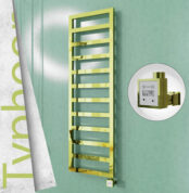 Radiva TYPHOON Elektrikli Paslanmaz Çelik Havlupan 500x1160 Altın (KTX3 Termostat) 300W - 1TYP05001160K2PE7030 - Elektrikli Havlupan