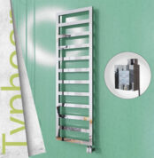 Radiva TYPHOON Elektrikli Paslanmaz Çelik Havlupan 500x1160 Ayna Polisaj (KTX4 Termostat) 300W - 1TYP05001160P2PEC030 - Elektrikli Havlupan