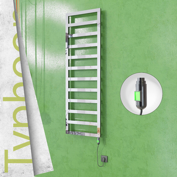 Radiva TYPHOON Elektrikli Paslanmaz Çelik Havlupan 500x1160 Ayna Polisaj (On/Off Düğmeli) 300W - 1TYP05001160P2PE1030 - Elektrikli Havlupan