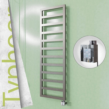 Radiva TYPHOON Elektrikli Paslanmaz Çelik Havlupan 500x1160 Satin Polisaj (KTX4 Termostat) 300W - 1TYP05001160P1SEC030 - Elektrikli Havlupan