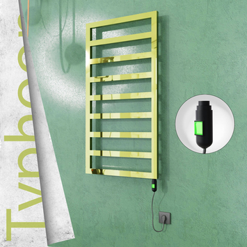 Radiva TYPHOON Elektrikli Paslanmaz Çelik Havlupan 500x1580 Altın (On/Off Düğmeli) 600W - 1TYP05001580K2PE1060 - Elektrikli Havlupan