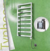 Radiva TYPHOON Elektrikli Paslanmaz Çelik Havlupan 500x1580 Ayna Polisaj (KTX4 Termostat) 600W Spiral Kablolu - 1TYP05001580P2PEC060-K - Elektrikli Havlupan
