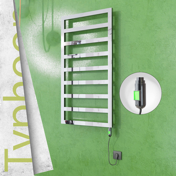 Radiva TYPHOON Elektrikli Paslanmaz Çelik Havlupan 500x1580 Ayna Polisaj (On/Off Düğmeli) 600W - 1TYP05001580P2PE1060 - Elektrikli Havlupan