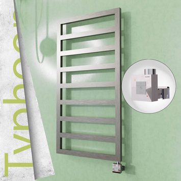Radiva TYPHOON Elektrikli Paslanmaz Çelik Havlupan 500x1580 Satin Polisaj (KTX1 Termostat) 600W - 1TYP05001580P1SEB060 - Elektrikli Havlupan