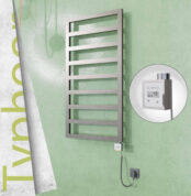 Radiva TYPHOON Elektrikli Paslanmaz Çelik Havlupan 500x1580 Satin Polisaj (KTX3 Termostat) 600W Spiral Kablolu - 1TYP05001580P1SE7060-K - Elektrikli Havlupan
