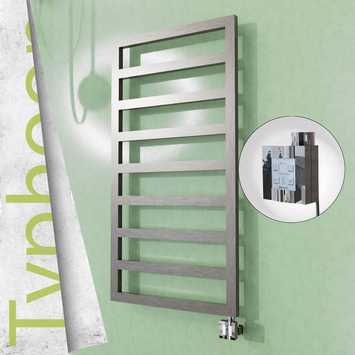 Radiva TYPHOON Elektrikli Paslanmaz Çelik Havlupan 500x1580 Satin Polisaj (KTX4 Termostat) 600W - 1TYP05001580P1SEC060 - Elektrikli Havlupan