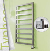 Radiva TYPHOON Elektrikli Paslanmaz Çelik Havlupan 500x1580 Satine Altın (KTX3 Termostat) 600W - 1TYP05001580K2SE7060 - Elektrikli Havlupan