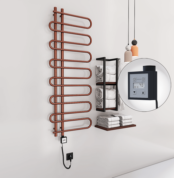Radiva ZANTE Elektirikli Havlupan 600x1400 Bakır Eskitme (KTX3 Termostat) 300W Spiral Kablolu - 1ZTE06001400K3PE7030-K - Elektrikli Havlupan