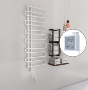 Radiva ZANTE Elektirikli Havlupan 600x1400 Beyaz (KTX3 Termostat) 600W Spiral Kablolu - 1ZTE06001400B1PE7060-K - Elektrikli Havlupan