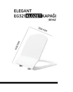 Creavit Elegant Duroplast Yavaş Kapanan Klozet Kapağı Beyaz - KC1103.01.0000E - Klozet Kapağı - 2