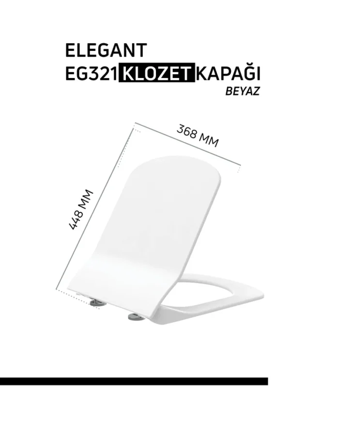 Creavit Elegant Duroplast Yavaş Kapanan Klozet Kapağı Beyaz - KC1103.01.0000E - Klozet Kapağı - 2