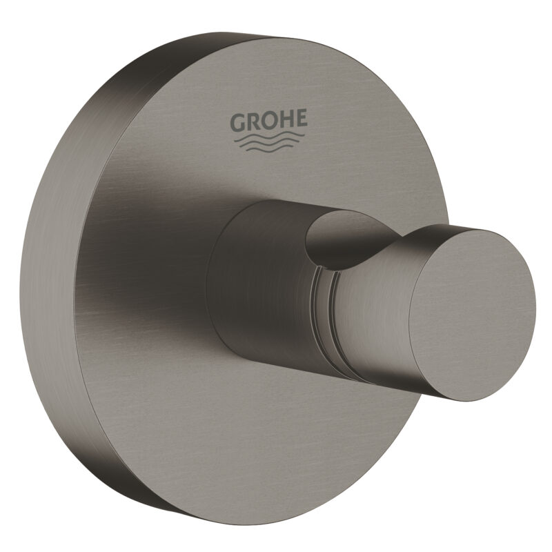 Grohe Essentials Tekli Havlu/Bornoz Askısı, Fırçalı Sert Grafit - 40364AL1 - Askılık, Bornoz Askılığı