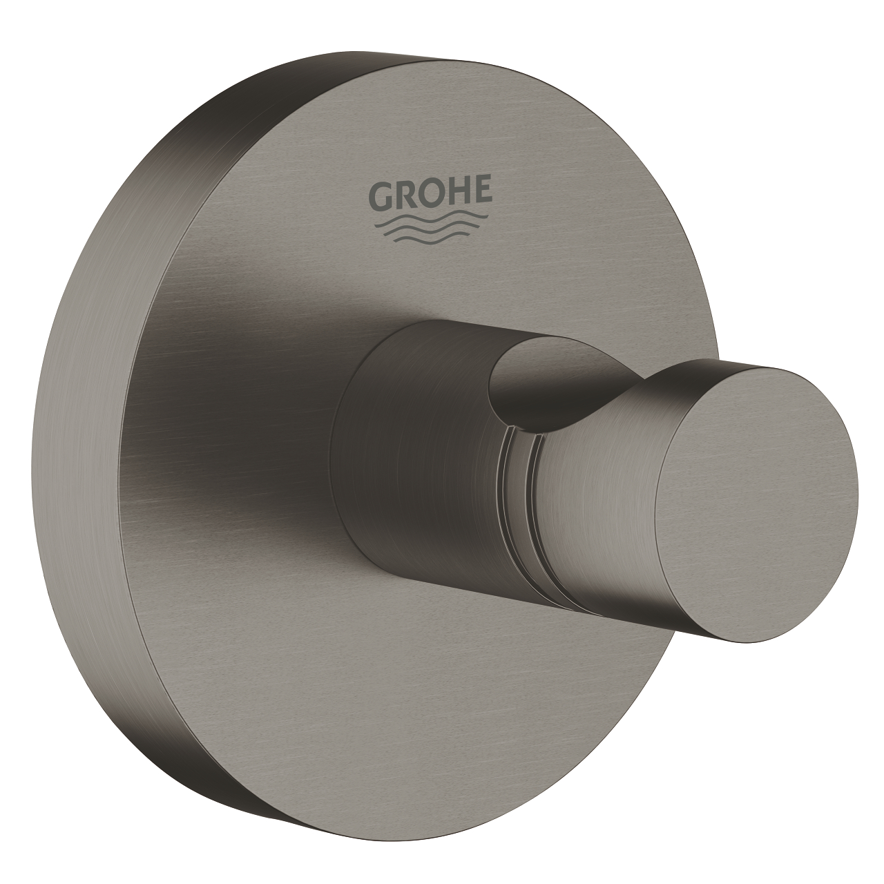 grohe essentials tekli havlubornoz askisi fircali sert grafit 40364AL1 Grohe Essentials Tekli Havlu/Bornoz Askısı, Fırçalı Sert Grafit - 40364AL1 - Askılık, Bornoz Askılığı