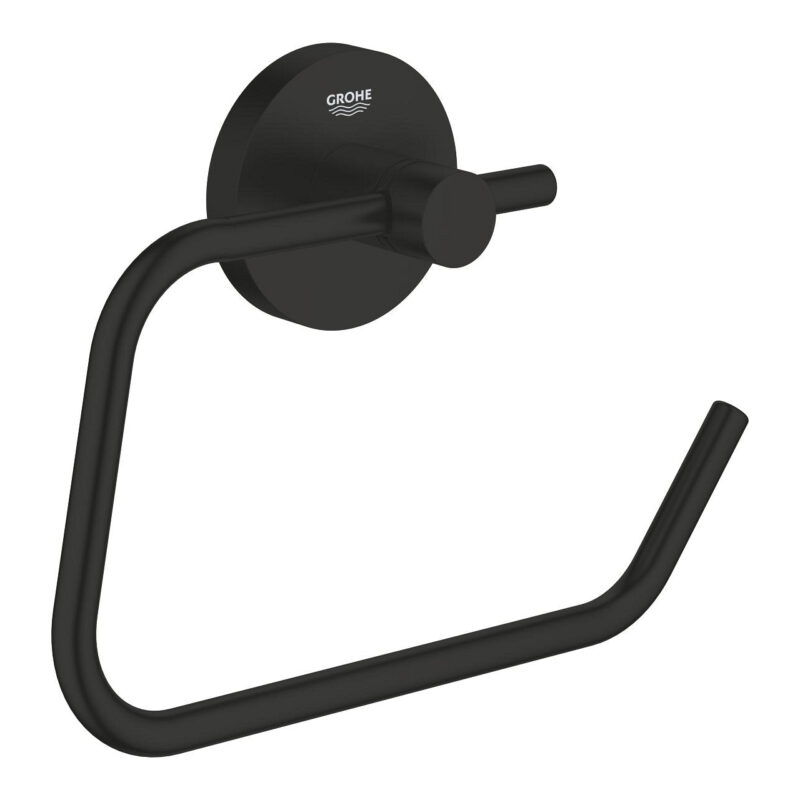 Grohe Essentials Tuvalet Kağıtlığı, Mat Siyah - 1024722430 - Tuvalet Kağıtlık