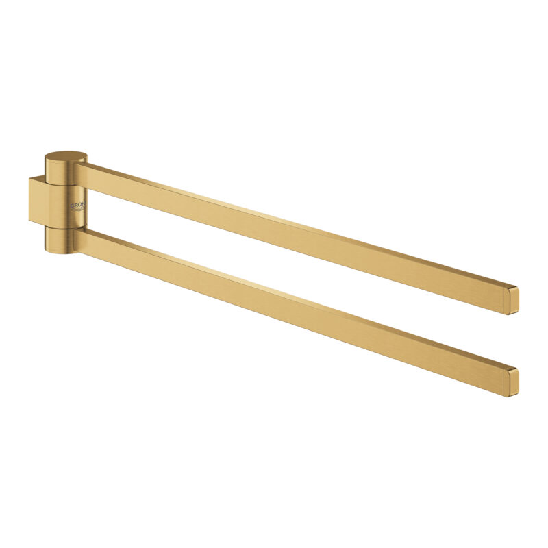 Grohe Selection İkili Döner Havluluk, Fırçalı Altın - 41063GN0 - Havluluk