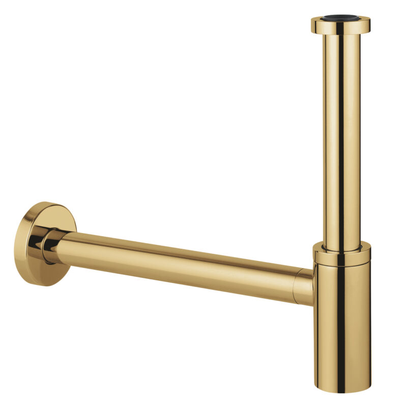 Grohe T-tipi Lavabo Sifonu, Altın - 28912GL0 - Basmalı Sifon , Gider (Pop-Up)