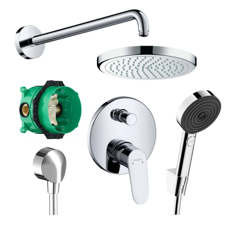 Hansgrohe Croma Ecosmart Ankastre Banyo Seti Krom 1