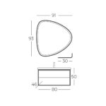 Belinza Pola 80 cm Banyo Dolabı Boy Dolap Dahil - BP80BDBDD - BANYO DOLABI - 2