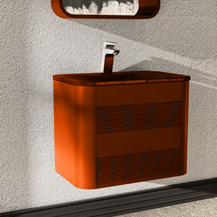 Belinza Twist 65 cm Banyo Dolabı Turuncu