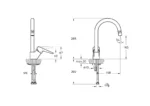 Vitra Solid S Mafsallı Eviye Bataryası - A42148 - Mutfak Eviye Bataryası - 2