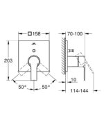 Grohe Allure Ankastre Banyo/Duş Bataryası