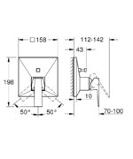 Grohe Allure Brilliant Ankastre Banyo/Duş Bataryası - 24279000 - Ankastre Banyo Bataryası - 2
