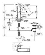 Grohe Allure Brilliant Tek Kumandalı Lavabo Bataryası - 24344000 - Lavabo Bataryası - 1