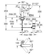 Grohe Allure Lavabo Bataryası, Sifon Kumandalı - 32146001 - Lavabo Bataryası - 4