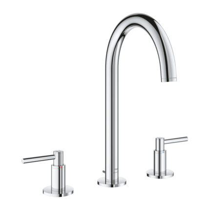 Grohe Atrio 3 Delikli Ankastre Lavabo Bataryası, Sifon Kumandalı - 20649000 - Üç Delikli Lavabo Bataryası