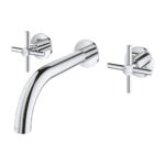 Grohe Atrio 3 Delikli Duvardan Ankastre Lavabo Bataryası (Sıva Üstü Grubu) - 20661000 - Üç Delikli Lavabo Bataryası - 1