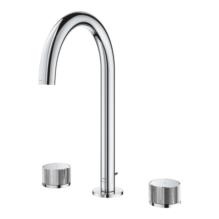 Grohe Atrio Private Collection 3 Delikli Ankastre Lavabo Bataryası, Sifon Kumandalı (L-Boy) - 20595000 - Üç Delikli Lavabo Bataryası - 2