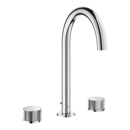 Grohe Atrio Private Collection 3 Delikli Ankastre Lavabo Bataryası, Sifon Kumandalı (L-Boy) - 20595000 - Üç Delikli Lavabo Bataryası