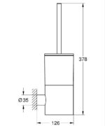 Grohe Atrio Tuvalet Fırçalığı - 40892000 - Klozet Temizleme Fırçası - 3