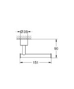 Grohe Atrio Tuvalet Kağıtlığı - 40891000 - Tuvalet Kağıtlık - 2