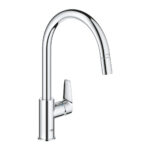 Grohe Bauedge Tek Kumandalı Eviye Bataryası - 30536000 - Mutfak Eviye Bataryası