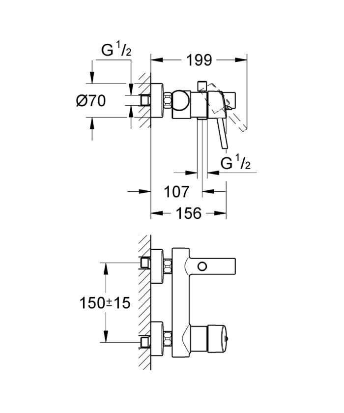 Grohe Concetto Banyo Bataryası - 32211001 - Banyo Bataryası - 1