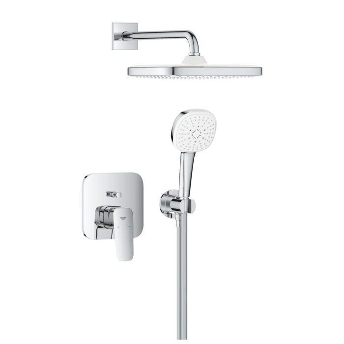 Grohe Cubeo Ankastre Banyo Bataryası, Tepe ve El Duşu Seti - 1053360000 - Ankastre Banyo Bataryası - 1