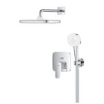 Grohe Cubeo Ankastre Banyo Bataryası, Tepe ve El Duşu Seti - 1053360000 - Ankastre Banyo Bataryası - 2