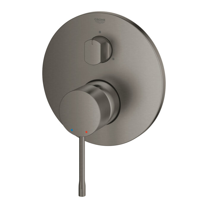 Grohe Essence Ankastre Banyo/Duş Bataryası (Sıva Üstü Grubu), 3 Yollu, Fırçalı Sert Grafit - 24169AL1 - Ankastre Banyo Bataryası - 2