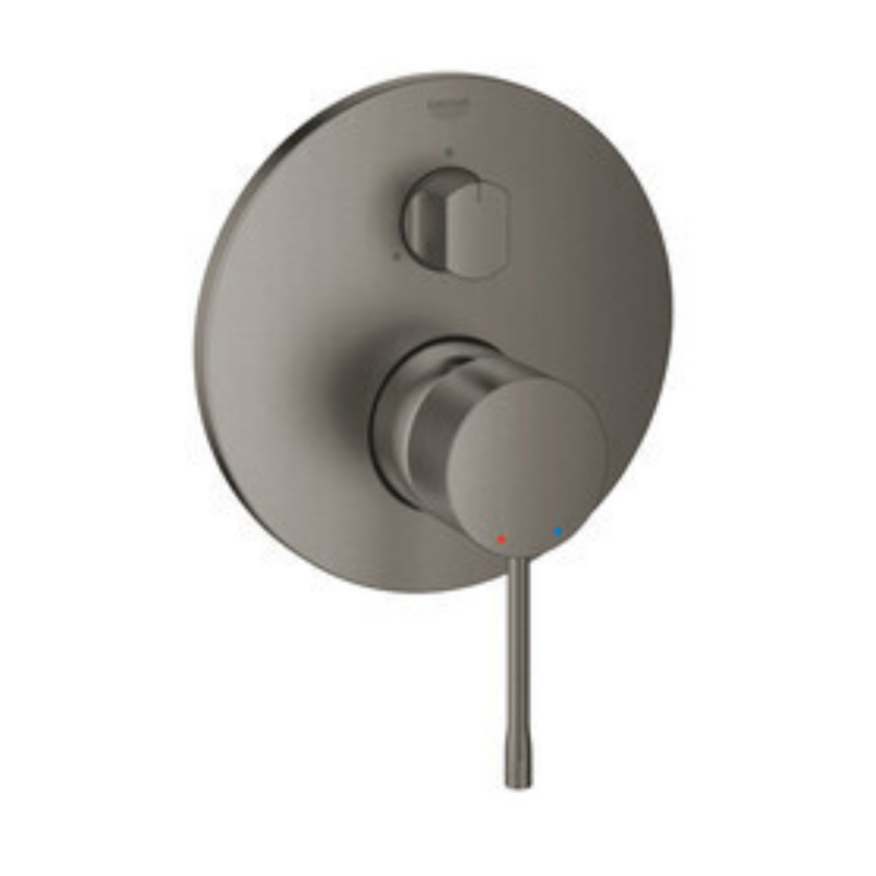 Grohe Essence Ankastre Banyo/Duş Bataryası (Sıva Üstü Grubu), 3 Yollu, Fırçalı Sert Grafit - 24092AL1 - Ankastre Banyo Bataryası
