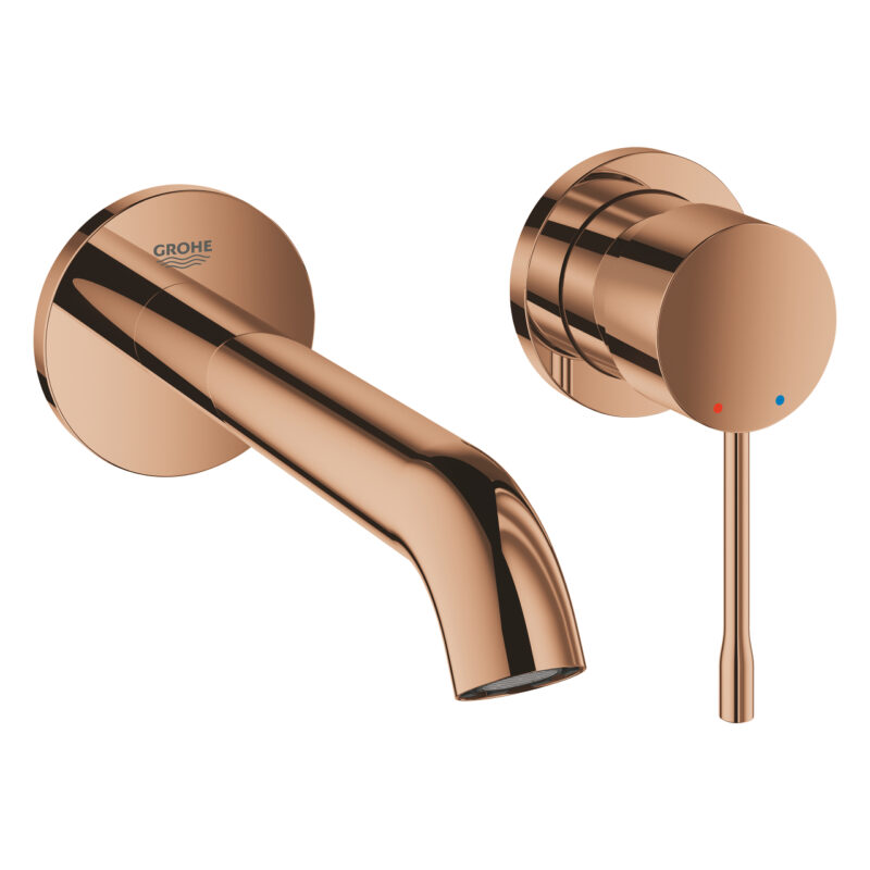Grohe Essence New Duvardan Ankastre Lavabo Bataryası (Sıva Üstü Grubu), Bakır - 29192DA1 - Ankastre Lavabo Bataryası