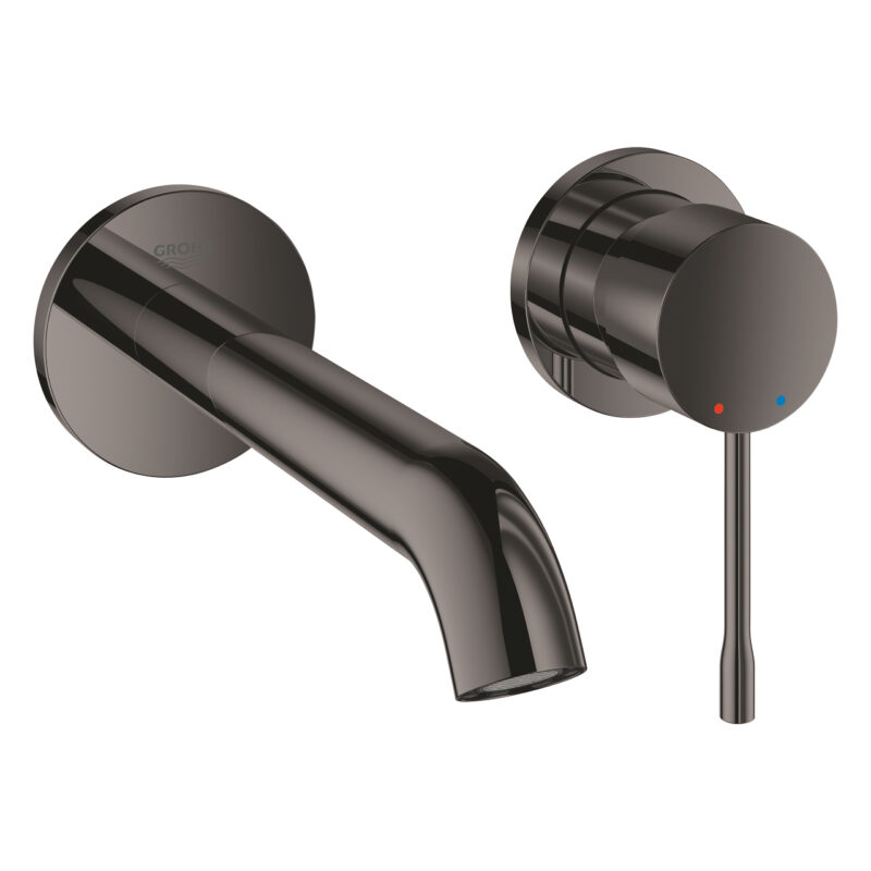 Grohe Essence New Duvardan Ankastre Lavabo Bataryası (Sıva Üstü Grubu), Sert Grafit - 29192A01 - Ankastre Lavabo Bataryası