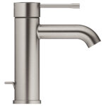 Grohe Essence New Lavabo Bataryası, Sifon Kumandalı, Fırçalı Sert Grafit - 24171AL1 - Lavabo Bataryası - 1