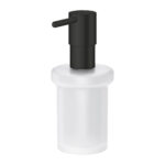 Grohe Essentials Duvara Monte Sıvı Sabunluk (Tutacağı Hariç), Mat Siyah - 1024702430 - Sıvı Sabunluk - 1