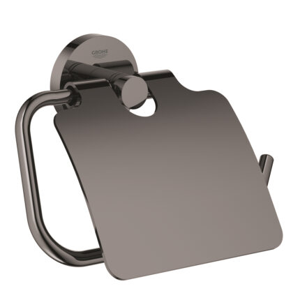 Grohe Essentials Kapaklı Tuvalet Kağıtlığı, Sert Grafit - 40367A01 - Tuvalet Kağıtlık