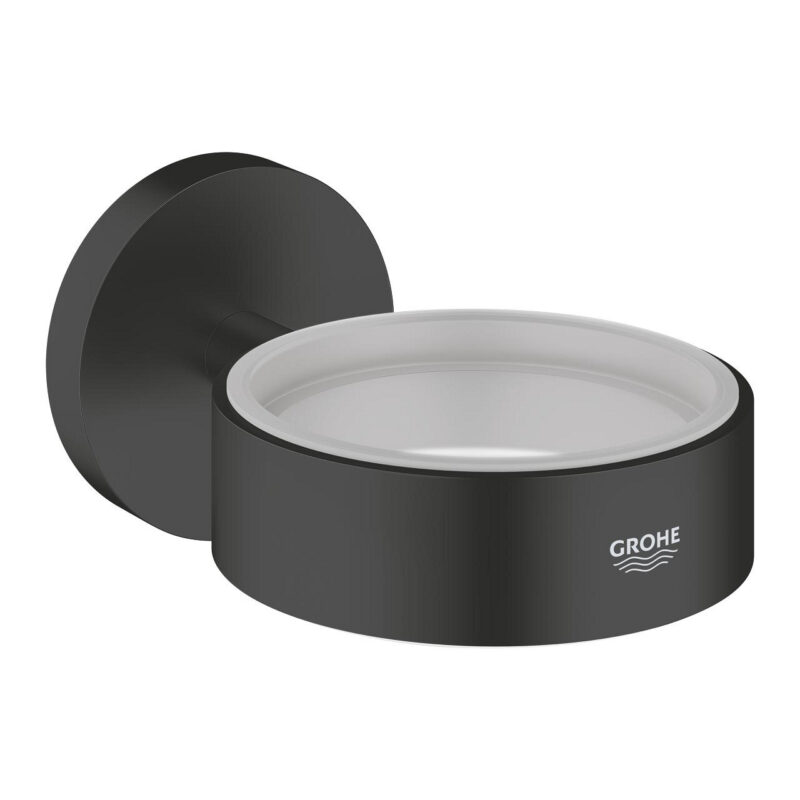Grohe Essentials Sabunluk Tutacağı, Mat Siyah - 1024662430 - Sabunluk, Sıvı Sabunluk