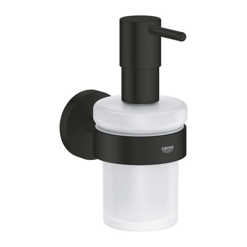 Grohe Essentials Sıvı Sabunluk, Mat Siyah - 1022572430 - Sıvı Sabunluk