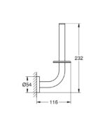Grohe Essentials Yedek Tuvalet Kağıtlığı Fırçalı Bakır - 40385DL1 - Tuvalet Kağıtlık - 1