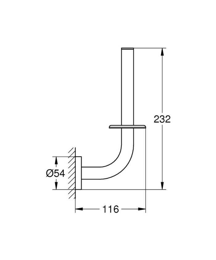Grohe Essentials Yedek Tuvalet Kağıtlığı Fırçalı Bakır - 40385DL1 - Tuvalet Kağıtlık - 1