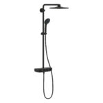 Grohe Euphoria SmartControl 310 Duo Duş Sistemi, Duvara Monte, Termostatik Bataryalı Duş Kolonu, Hayalet Siyah - 22120KF0 - Duş Paneli ve Kolonu